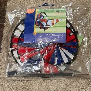 Eagle Triple Spinner Kite - Red, White, Blue, and Bald Eagle NWT Premier Kite